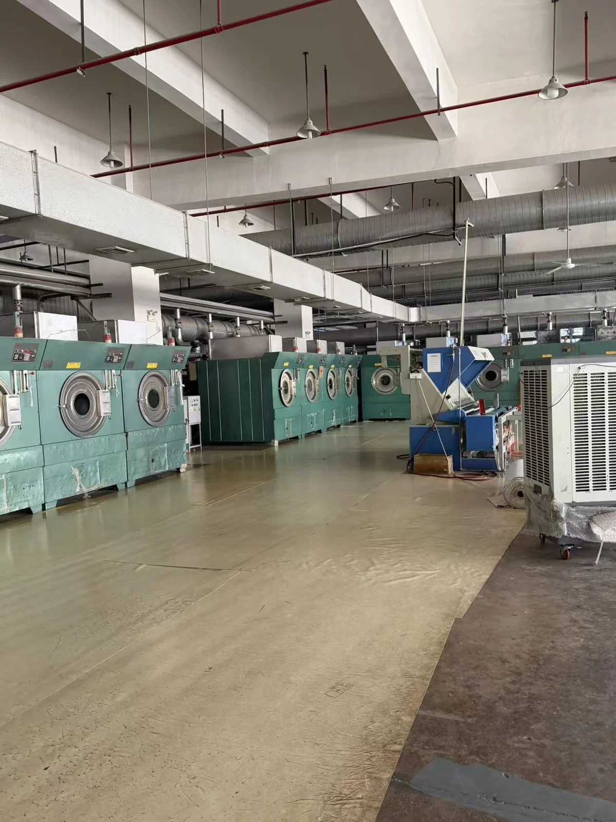 Factory equipment in the finishing workshop
